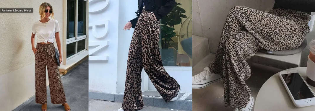 Comment porter un pantalon léopard fluide ?
