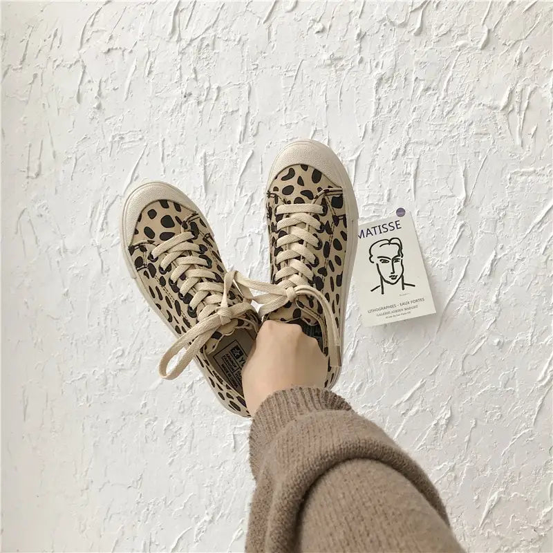 Basket femme léopard