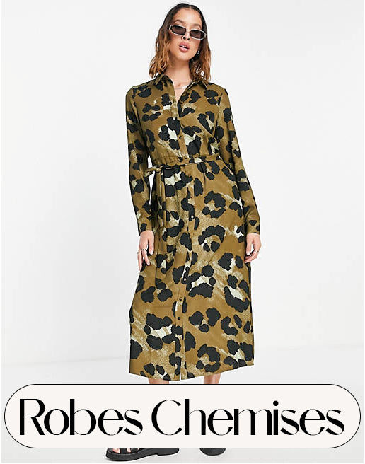 robe chemise leopard