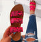 Fluorescent Leopard Sandals