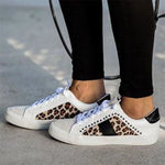 Baskets Blanches Léopard - Vignette | My Léopard