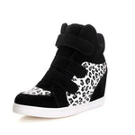 Baskets Compensées Léopard Blanches - Vignette | My Léopard