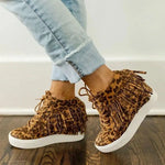 Baskets Femme Léopard à Franges - Vignette | My Léopard