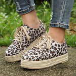 Baskets Femme Léopard Espadrilles Beiges - Vignette | My Léopard