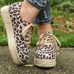 Baskets Femme Léopard Espadrilles Beiges - Vignette | My Léopard