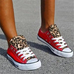 Baskets Femme Léopard Rouges - Vignette | My Léopard
