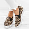 Baskets femme léopard slip on.