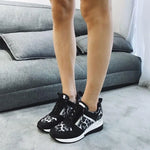 Baskets Noires et Léopard Grises - Vignette | My Léopard