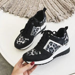 Baskets Noires et Léopard Grises - Vignette | My Léopard