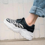 Baskets Plateformes Léopard Noires - Vignette | My Léopard