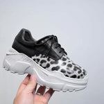 Baskets Plateformes Léopard Noires - Vignette | My Léopard