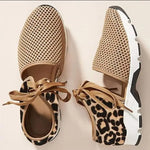 Baskets Tendance Femme Léopard Beige - Vignette | My Léopard