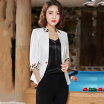 Blazer Femme Imprimé Léopard Blanc - Vignette | My Léopard