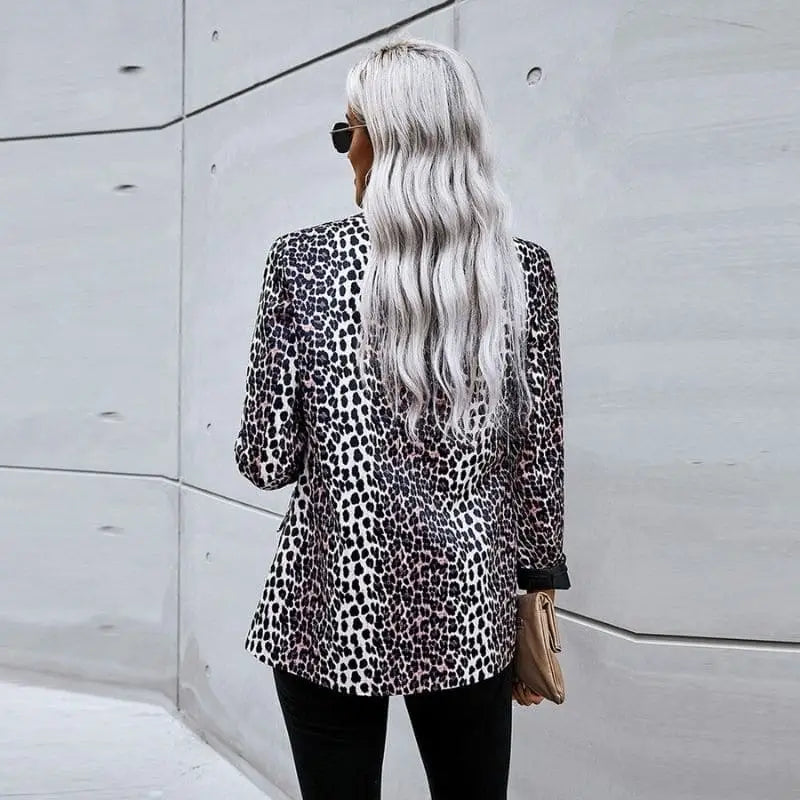 blazer imprimé léopard femme.