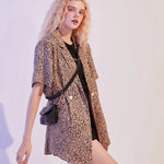 Blazer Léopard à Manches Courtes - Vignette | My Léopard