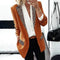 Blazer femme léopard orange.