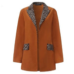 Elegant Orange Leopard Blazer - Vignette | My Léopard
