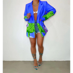 Blazer Léopard Patchwork Bleu - Vignette | My Léopard