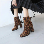Leopard Print Women's Ankle Boots - Vignette | My Léopard