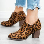 Bottines Imprimées Léopard Basses - Vignette | My Léopard