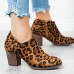 Bottines Imprimées Léopard Basses - Vignette | My Léopard