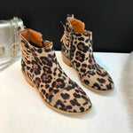 White Leopard Zipper Ankle Boots - Vignette | My Léopard