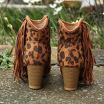 Bottines Léopard à Franges - Vignette | My Léopard