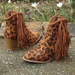 Bottines Léopard à Franges - Vignette | My Léopard