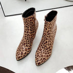 Leopard Heeled Ankle Boots - Vignette | My Léopard
