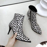 Leopard Heeled Ankle Boots - Vignette | My Léopard