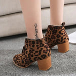 Bottines Léopard à Talons Camel - Vignette | My Léopard
