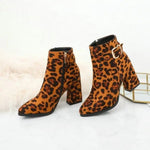 Bottines Léopard à Talons Évasés - Vignette | My Léopard