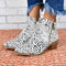 Bottines léopard coquette.