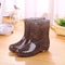 Bottines léopard de pluie.