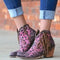 Bottines léopard femme rose.