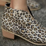 Open Leopard Ankle Boots - Vignette | My Léopard