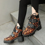 Bottines Léopard Semelles Crantées - Vignette | My Léopard