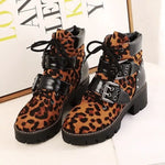 Bottines Léopard Semelles Crantées - Vignette | My Léopard