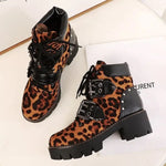 Bottines Léopard Semelles Crantées - Vignette | My Léopard