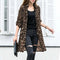 Cardigan Léopard Marron