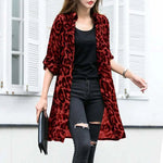 Cardigan Rouge Léopard - Vignette | My Léopard