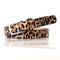 Ceinture femme léopard coquette.
