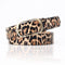 Ceinture femme motif léopard.