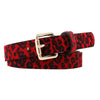 Classique ceinture léopard rouge.