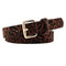 Ceinture léopard marron.