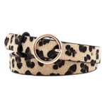 Women's Leopard Belt with Gold Buckle - Vignette | My Léopard