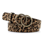 Women's Leopard Belt with Double Buckle - Vignette | My Léopard