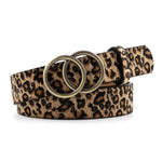 Women's Leopard Belt with Double Buckle - Vignette | My Léopard