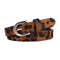 Ceinture léopard femme marron.