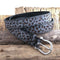 Ceinture léopard mode grise.